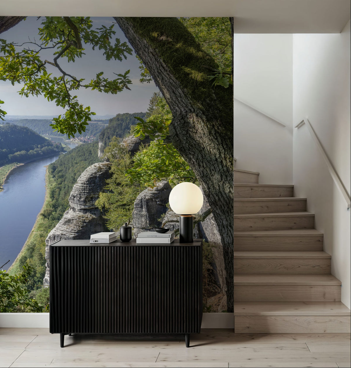Elbe RIver Mural Wallpaper - room preview 05