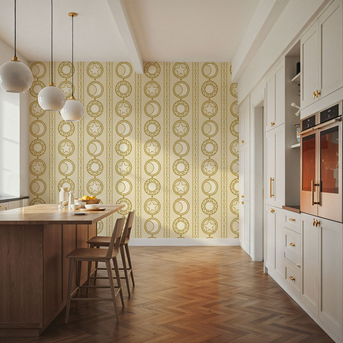 Celestial Medallions Mural Wallpaper - room preview 05