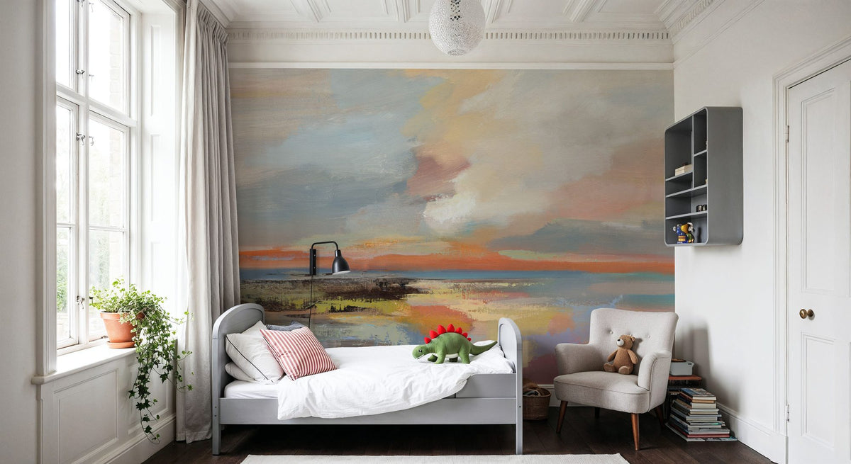 Sunrise Horizon Mural Wallpaper - room preview 05