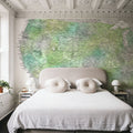 US Map Detailed - Oriole Mural Wallpaper - room preview 05