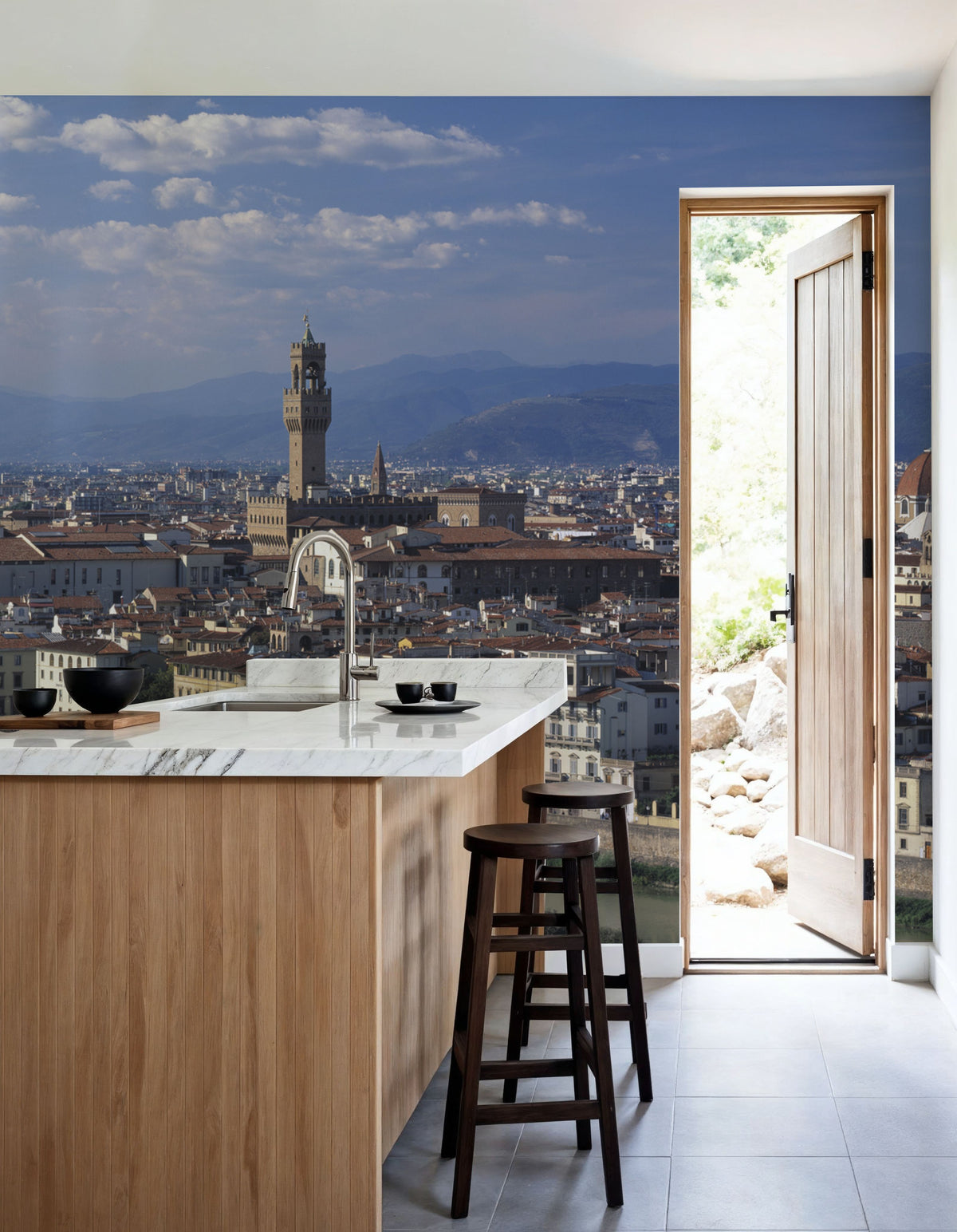 Vltava Crossing Mural Wallpaper - room preview 05
