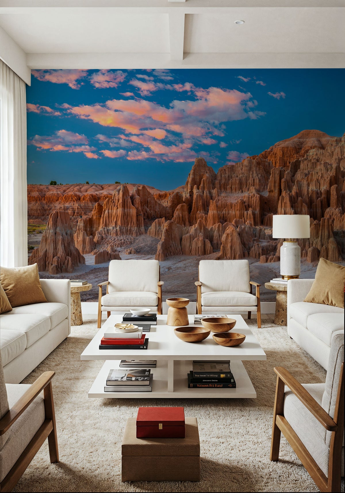 Pink Cathedral Gorge Mural Wallpaper - room preview 05
