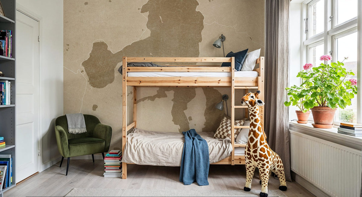 Yellowstone Lake Ochre Mural Wallpaper - room preview 05