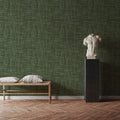 Mottled Linen Effect, Pine Mural Wallpaper - room preview 05