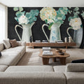 Farmhouse Flowers Mural Wallpaper - room preview 05