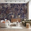Tropical Wonderland, Eggplant Mural Wallpaper - room preview 05