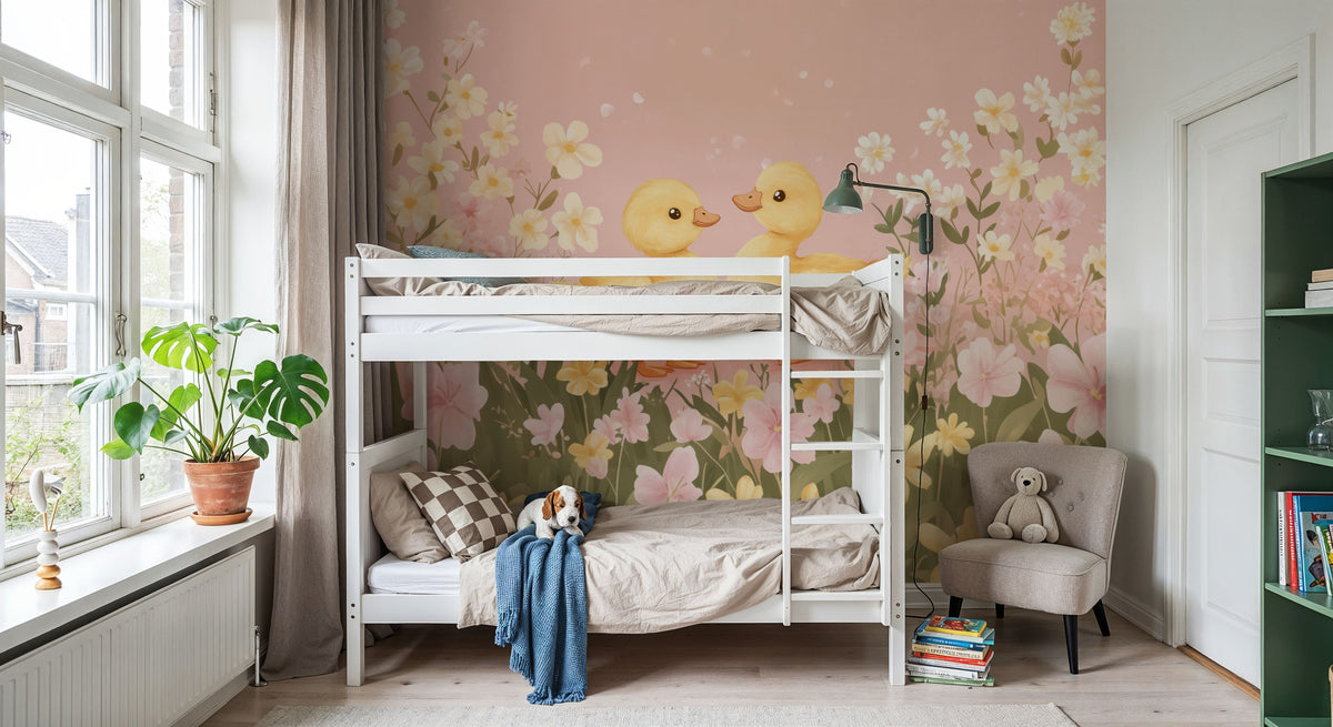 Delightful Ducklings Mural Wallpaper - room preview 05