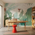 Hummingbird Unfinished Mural Wallpaper - room preview 05