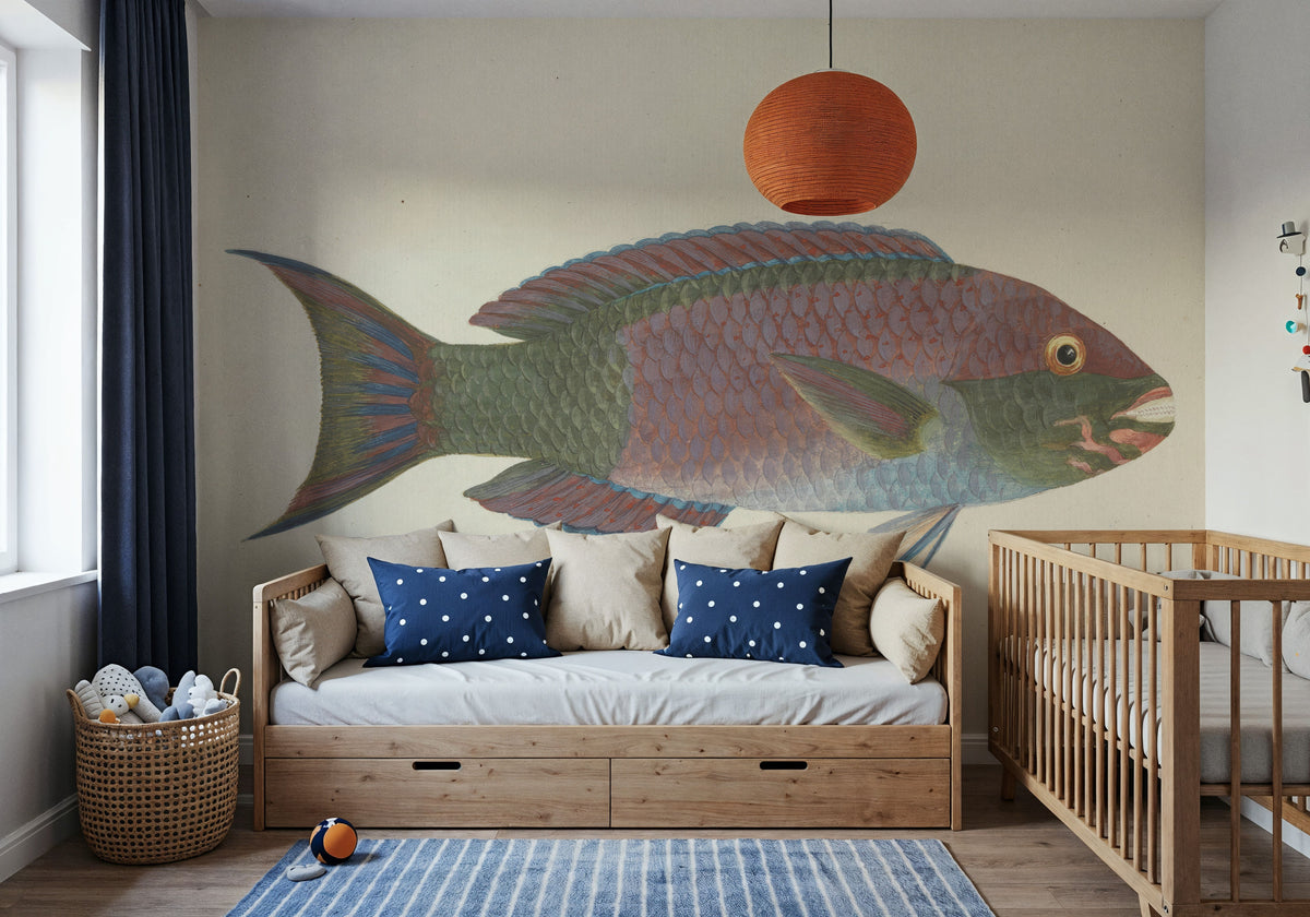 Parrotfish Mural Wallpaper - room preview 05