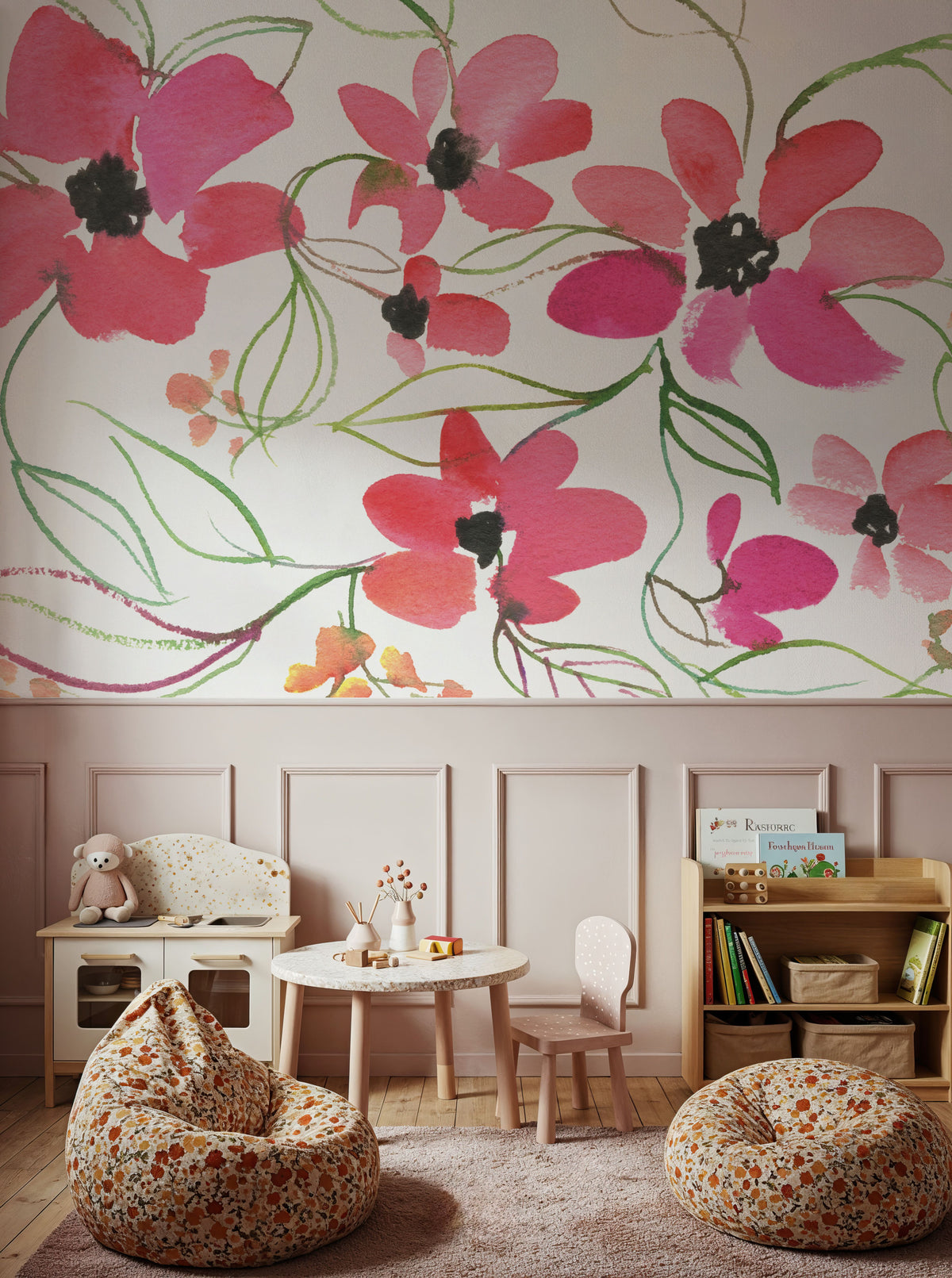 Mini Blooms Mural Wallpaper - room preview 05