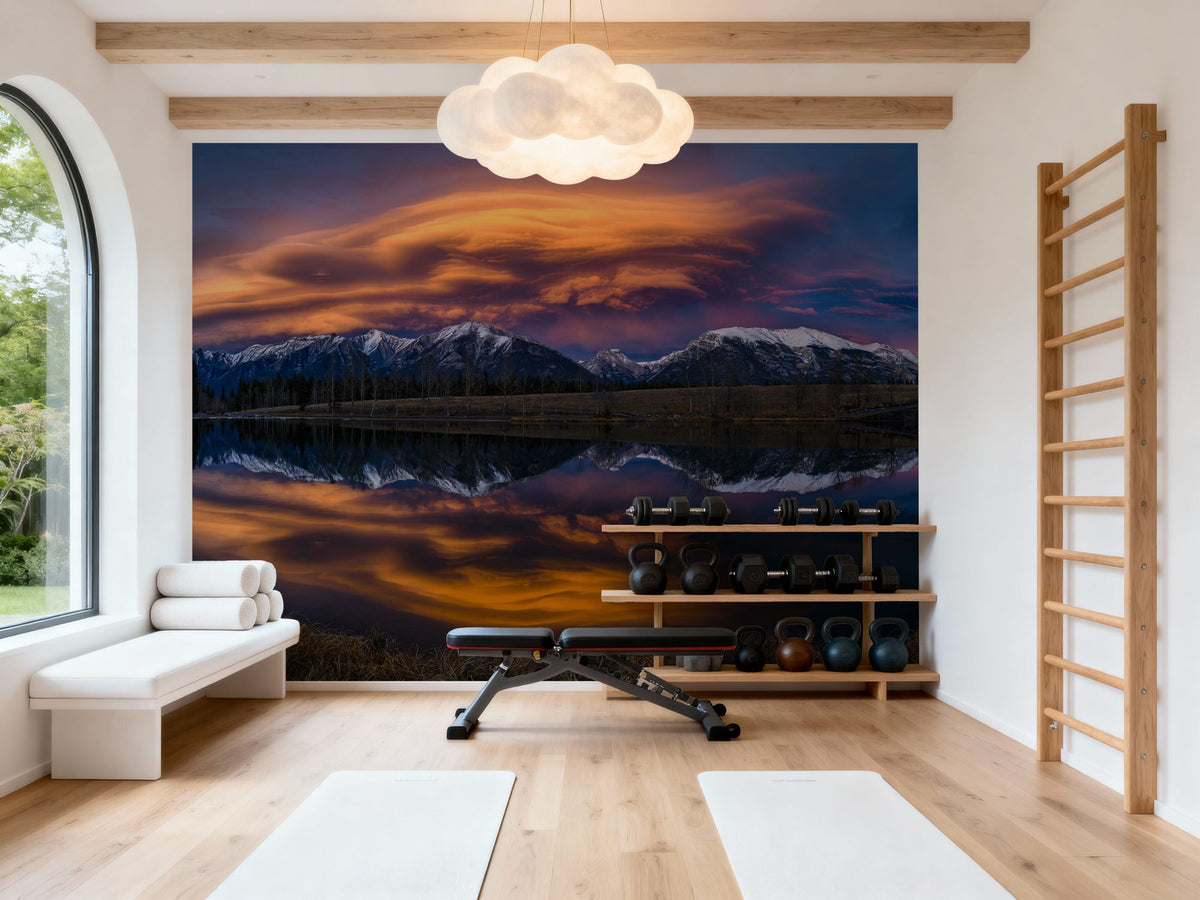 Chinook Clouds Mural Wallpaper - room preview 05