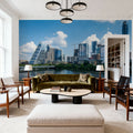 Skyline Reflections Mural Wallpaper - room preview 05