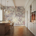 Orchids on Water Mural Wallpaper - Neutral Tone - room preview 05
