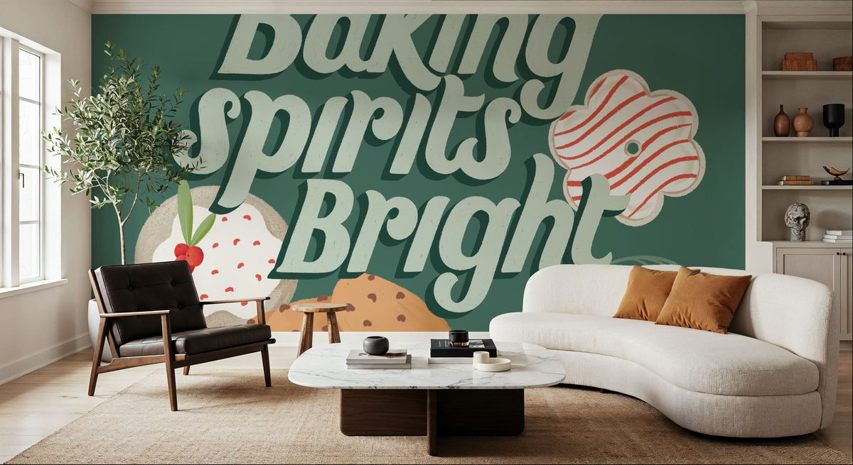 Home For the Holidays III Mural Wallpaper - room preview 05