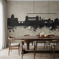 Rome Italy Skyline Concrete Mural Wallpaper - room preview 05