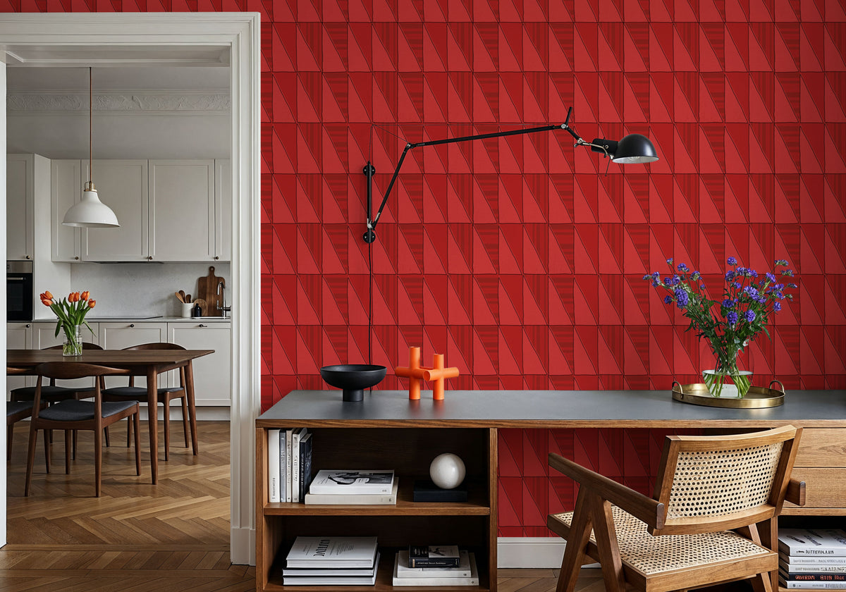 Seafood Shanty Red III Mural Wallpaper - room preview 05