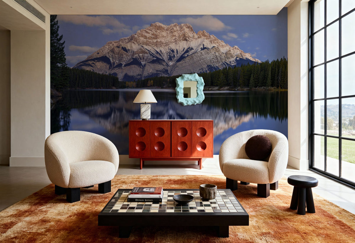 Cascade Mirror Mural Wallpaper - room preview 05