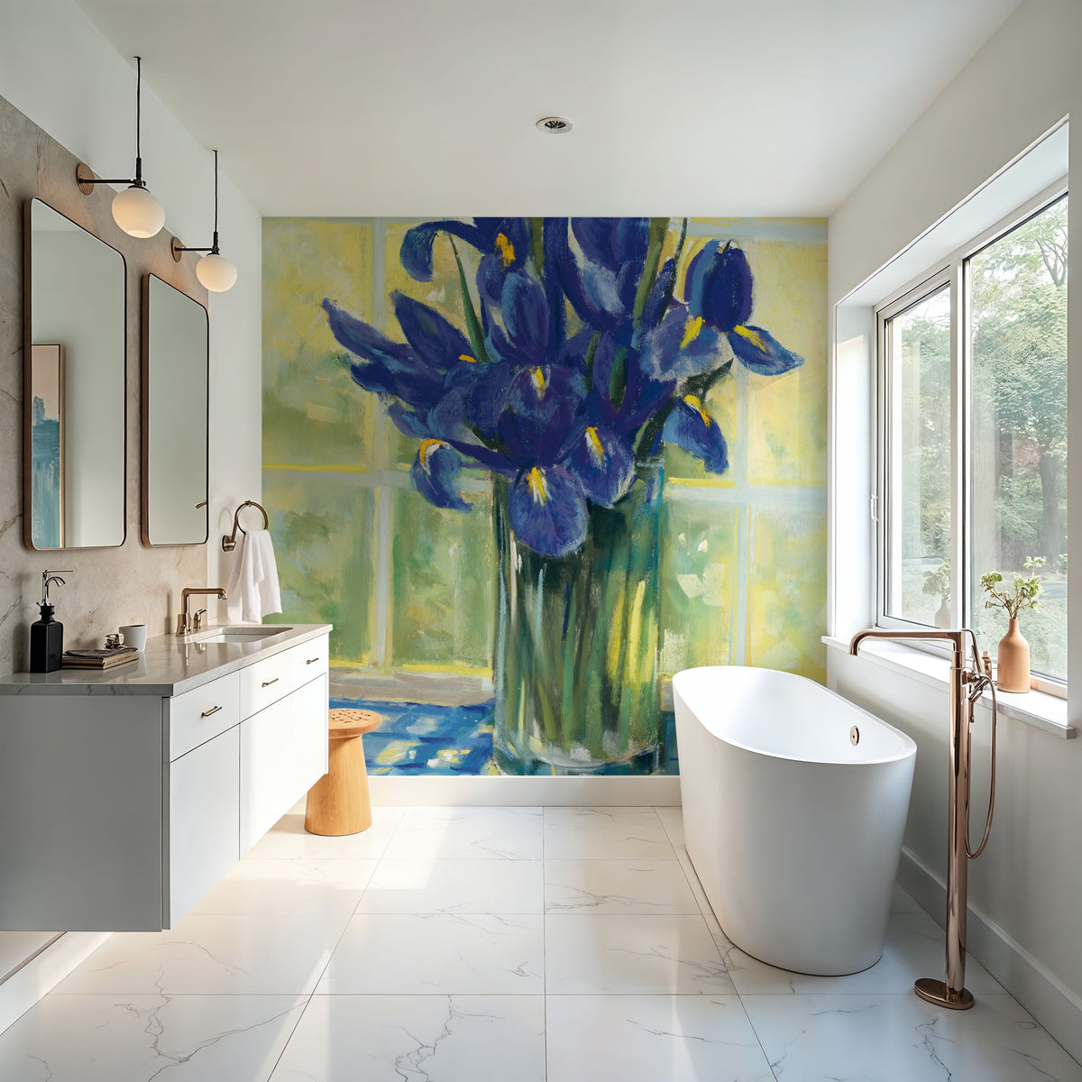 Windowsill Floral III Mural Wallpaper - room preview 05