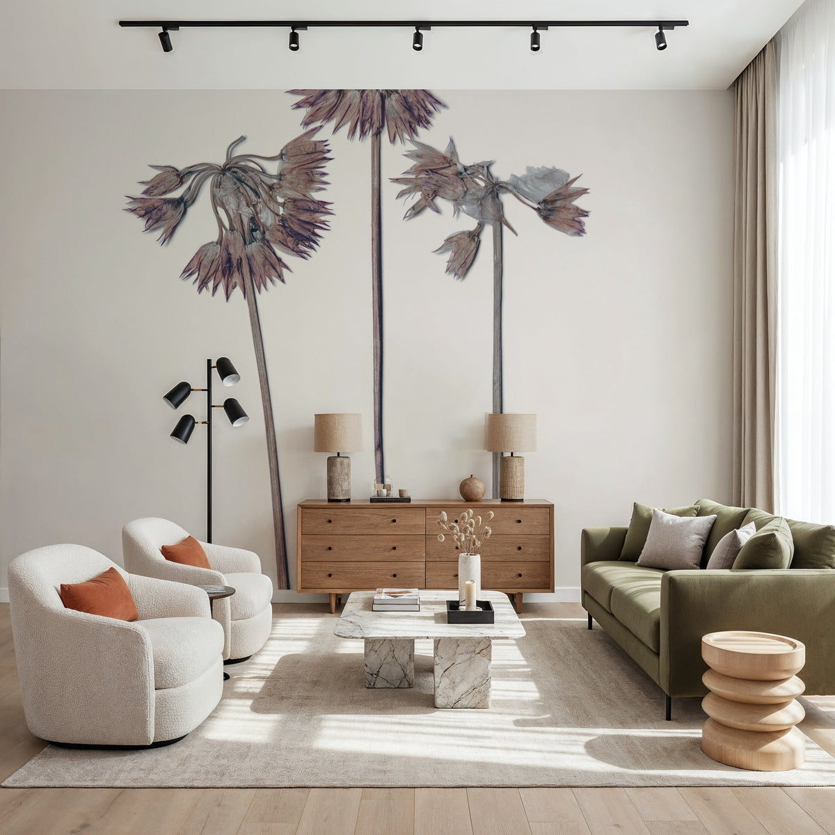 Field Journal Entry V Color Mural Wallpaper - room preview 05