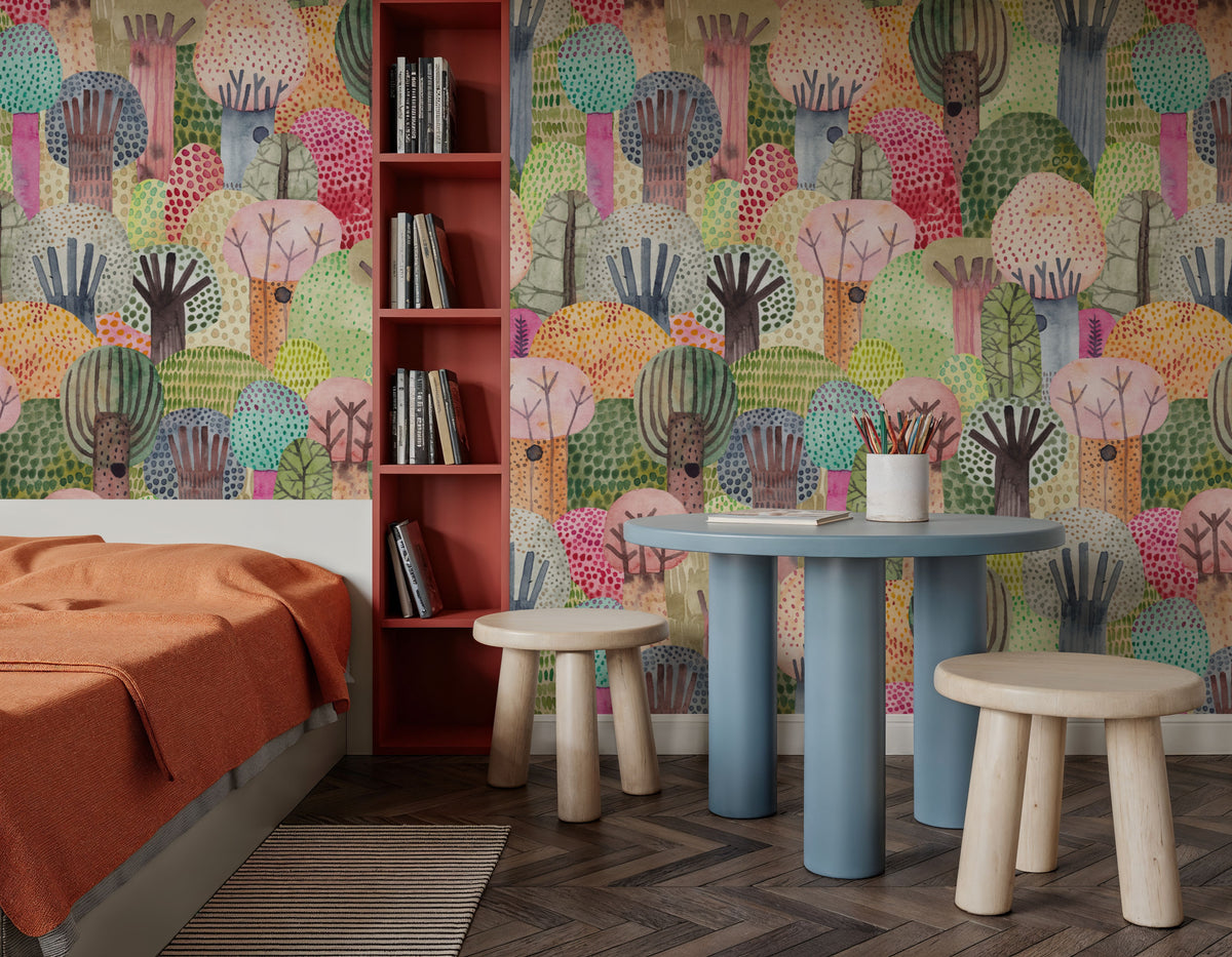 Endless Forest Mural Wallpaper - room preview 05