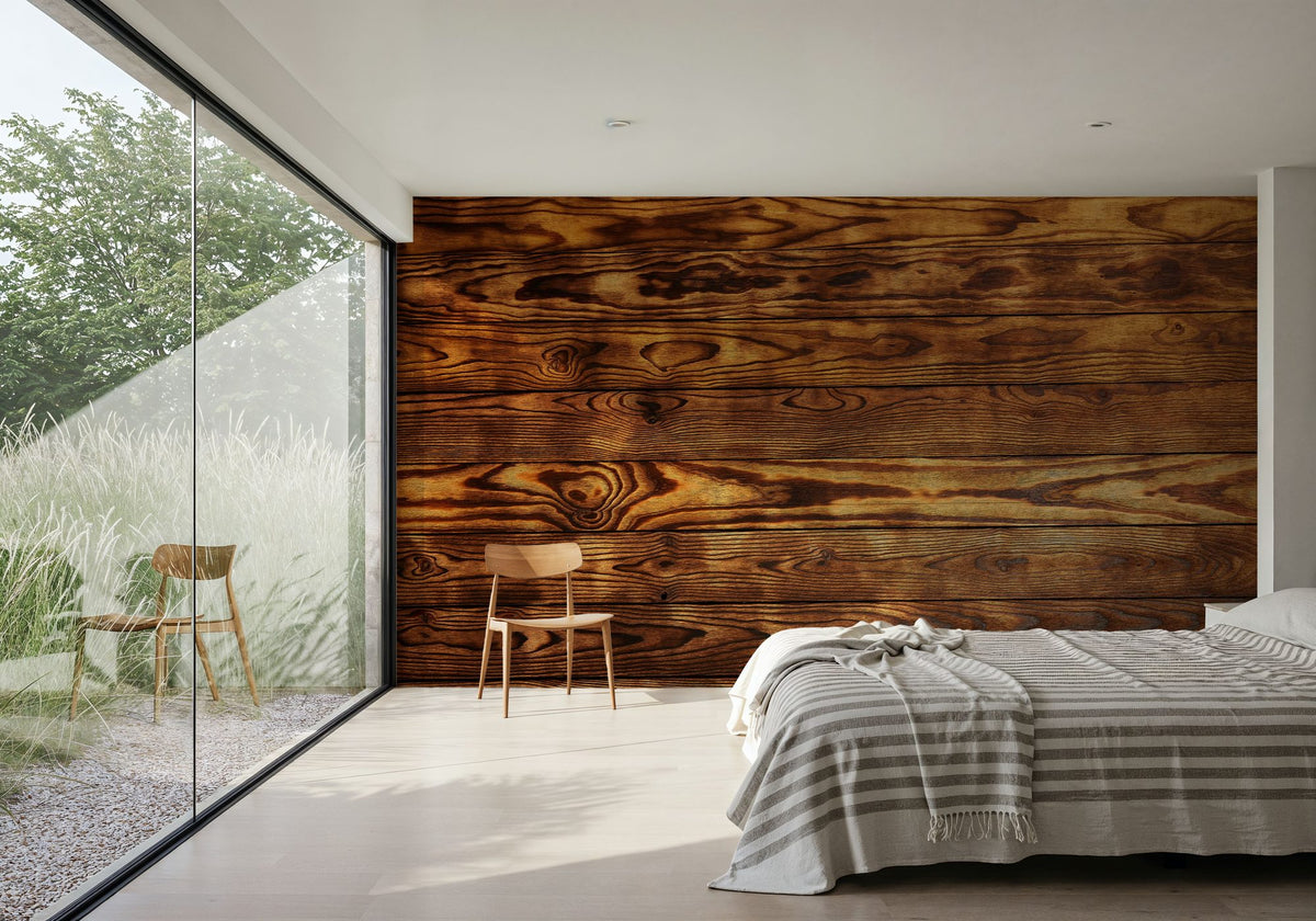 Golden Pine Mural Wallpaper - room preview 05