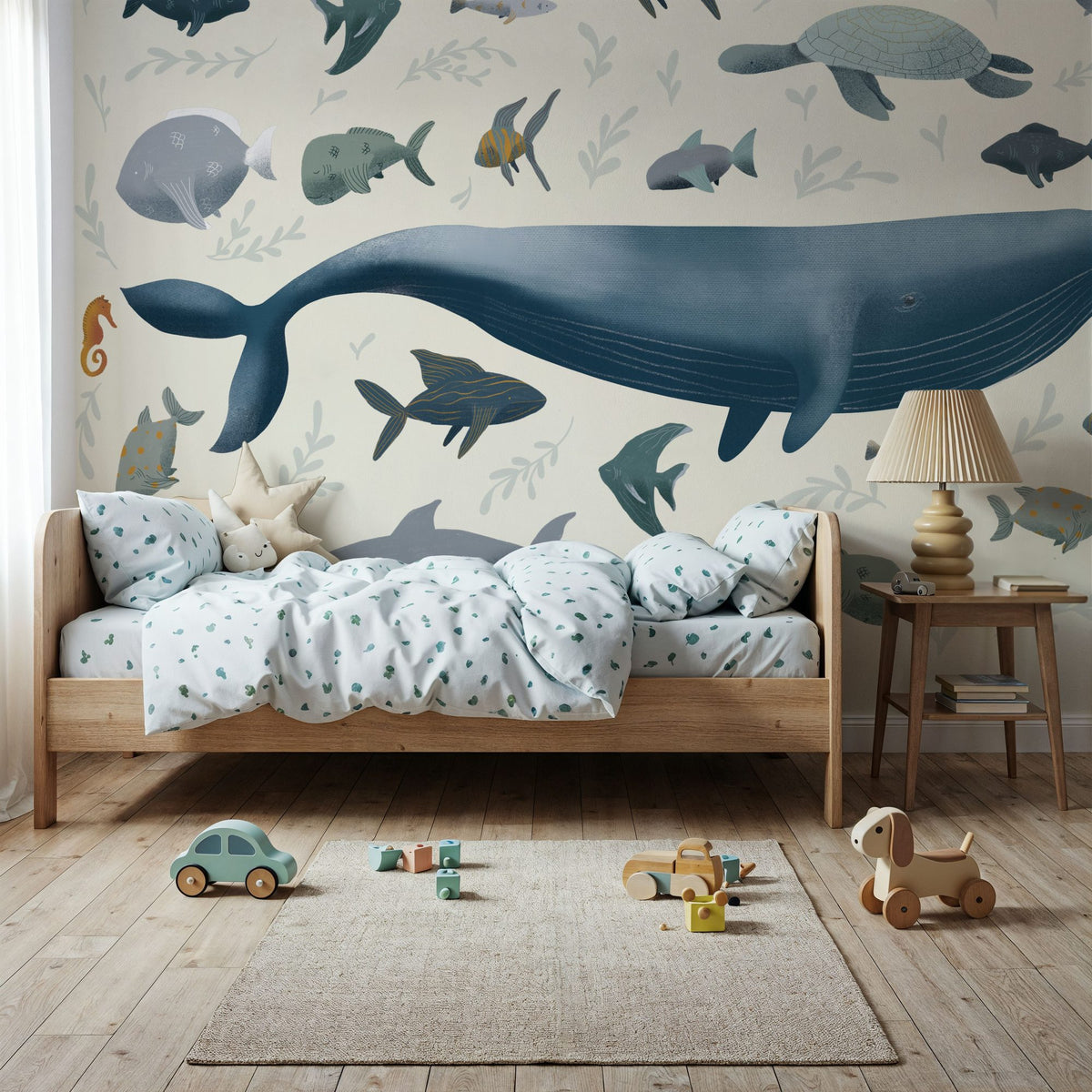 Ocean Life Mural Wallpaper - room preview 05