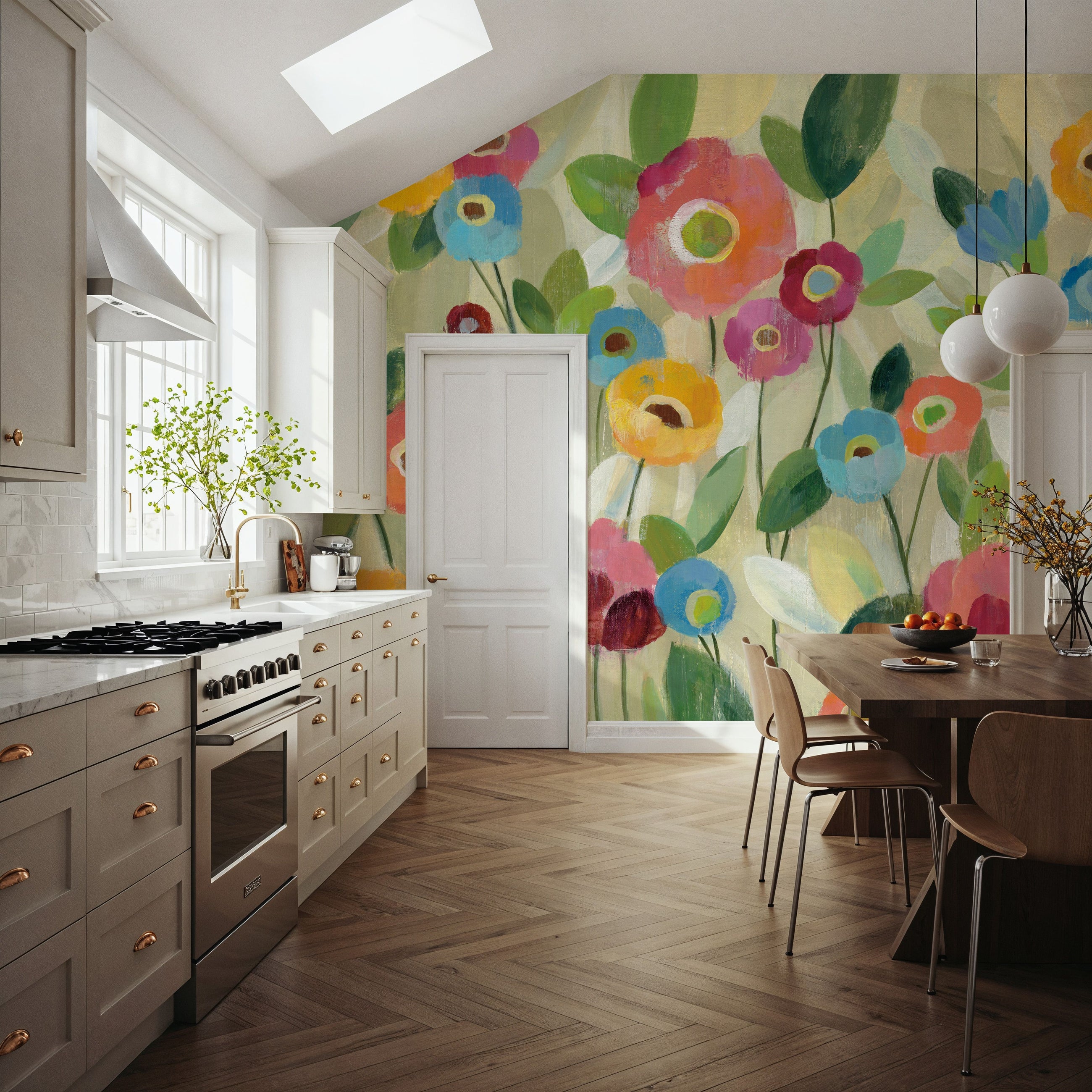 Fairy Tale Flowers V Mural Wallpaper
