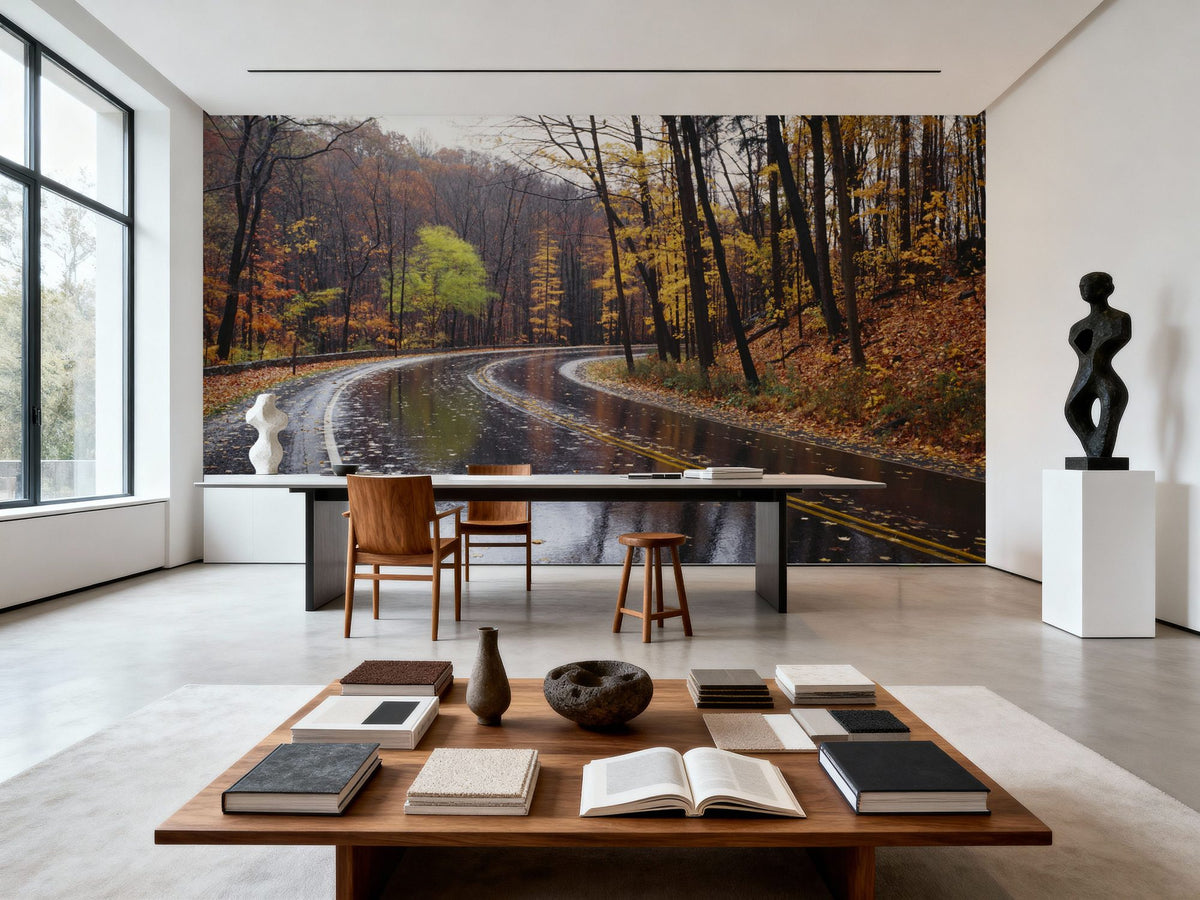 Autumn Journey Mural Wallpaper - room preview 05