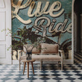 Street Machines II Mural Wallpaper - room preview 05
