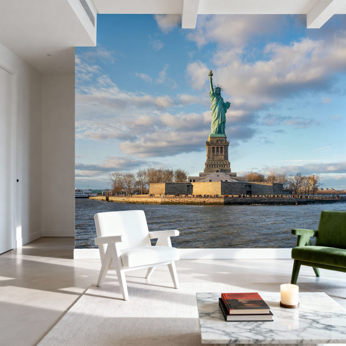 Liberty Island Mural Wallpaper - room preview 05