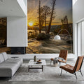Snow Melting At Lake Tahoe Mural Wallpaper - room preview 05