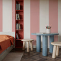 Circus Stripes, Pink Mural Wallpaper - room preview 05