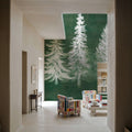 Wooded Winter Mural Wallpaper - room preview 05