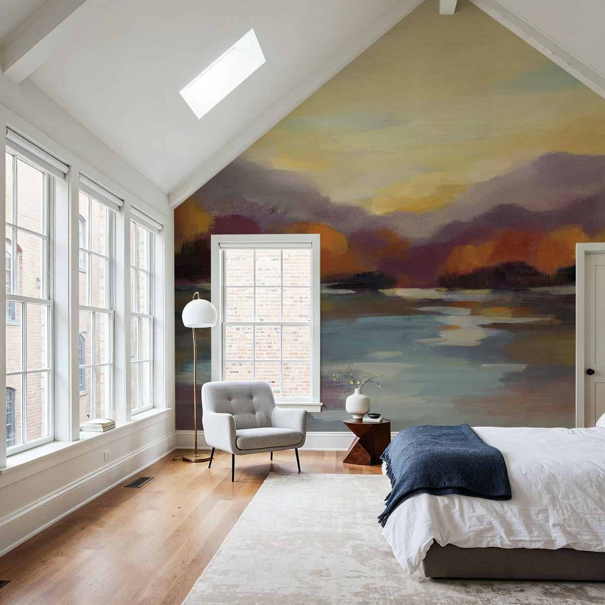 Fall Sunset Mural Wallpaper - room preview 05