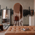 Lille France Skyline Concrete Mural Wallpaper - room preview 05