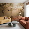 Beautiful Reflection in Autumn Mural Wallpaper - room preview 05