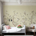 Peony Tree, Pistachio Creme Mural Wallpaper - room preview 05