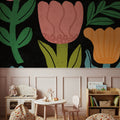 Flower Toss III Mural Wallpaper - room preview 05