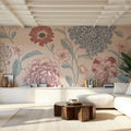 Victorian Flowers Mural Wallpaper - room preview 05