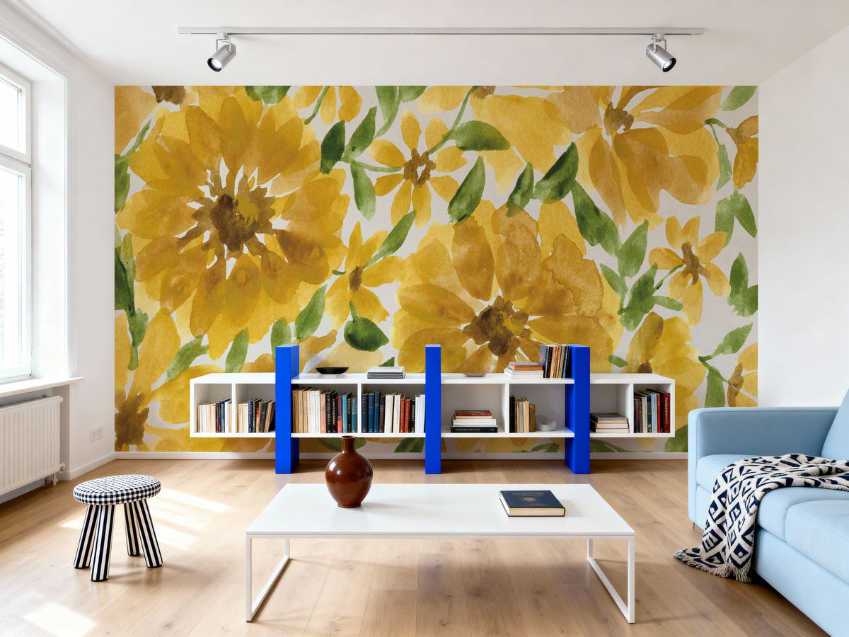 Sunflower Blooms Mural Wallpaper - room preview 05