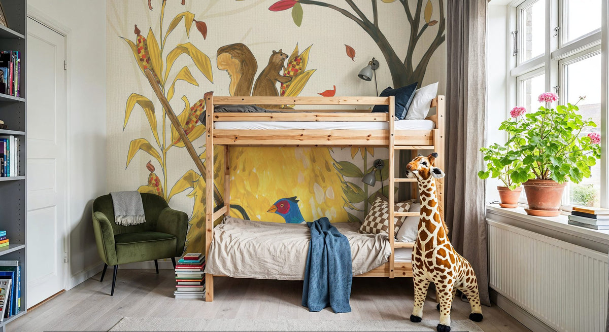 Woodland Harvest V Mural Wallpaper - room preview 05