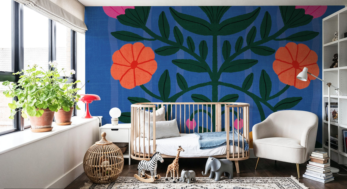 Modern Botanical III Mural Wallpaper - room preview 05