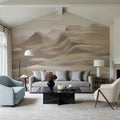 Oil Mountain, Mocha Mural Wallpaper - room preview 05
