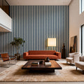 Sino Vertical Lines, Denim Mural Wallpaper - room preview 05