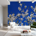 Azure Blossom Mural Wallpaper - room preview 05