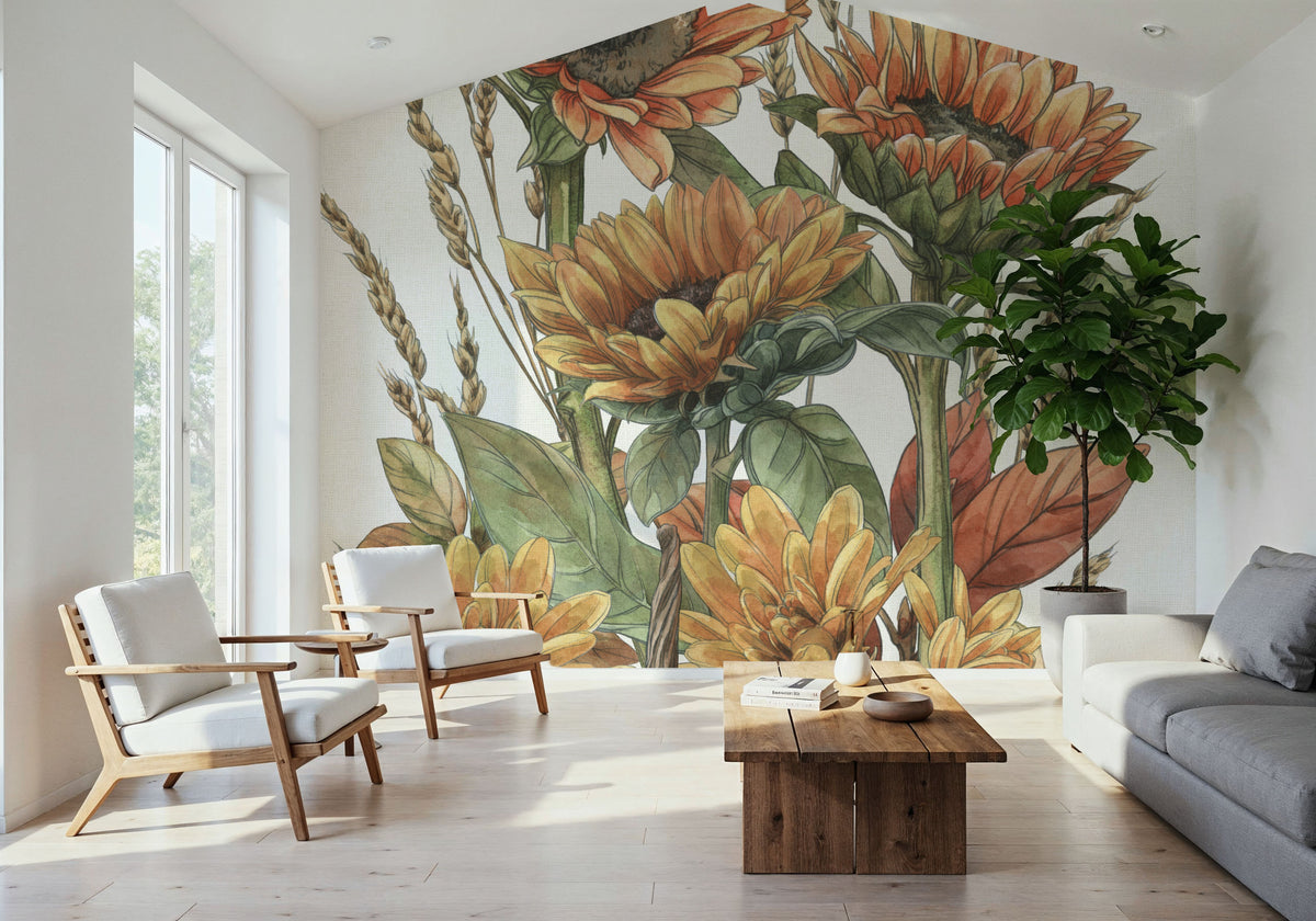 Harvest Home IX Mural Wallpaper - room preview 05