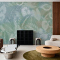 Secret Leaves Mural Wallpaper - Neutral Tone - room preview 05
