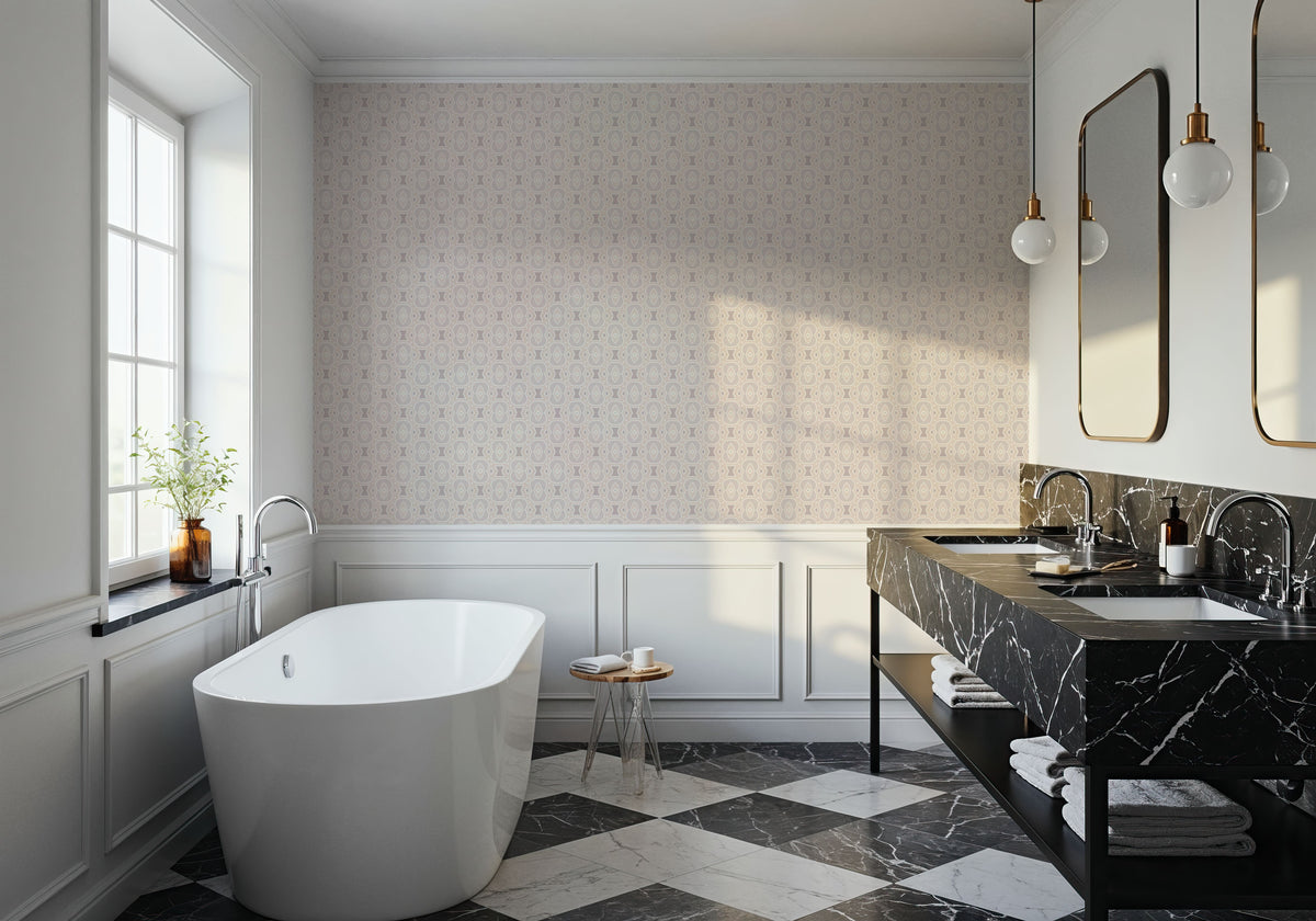 Zelij Shapes Mural Wallpaper - room preview 05