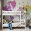 World Map - Leo Mural Wallpaper - room preview 05