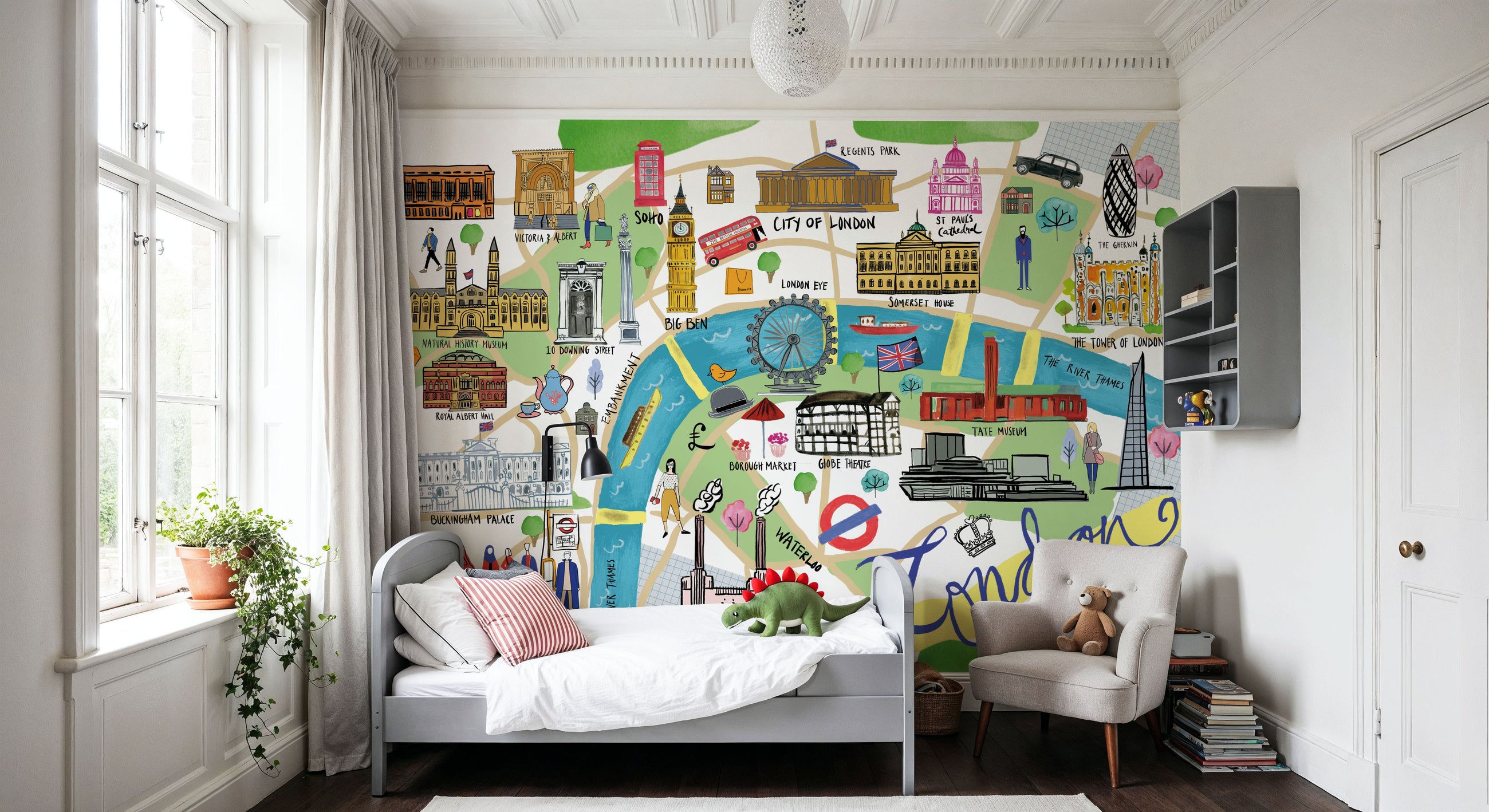 London Essentials Mural Wallpaper